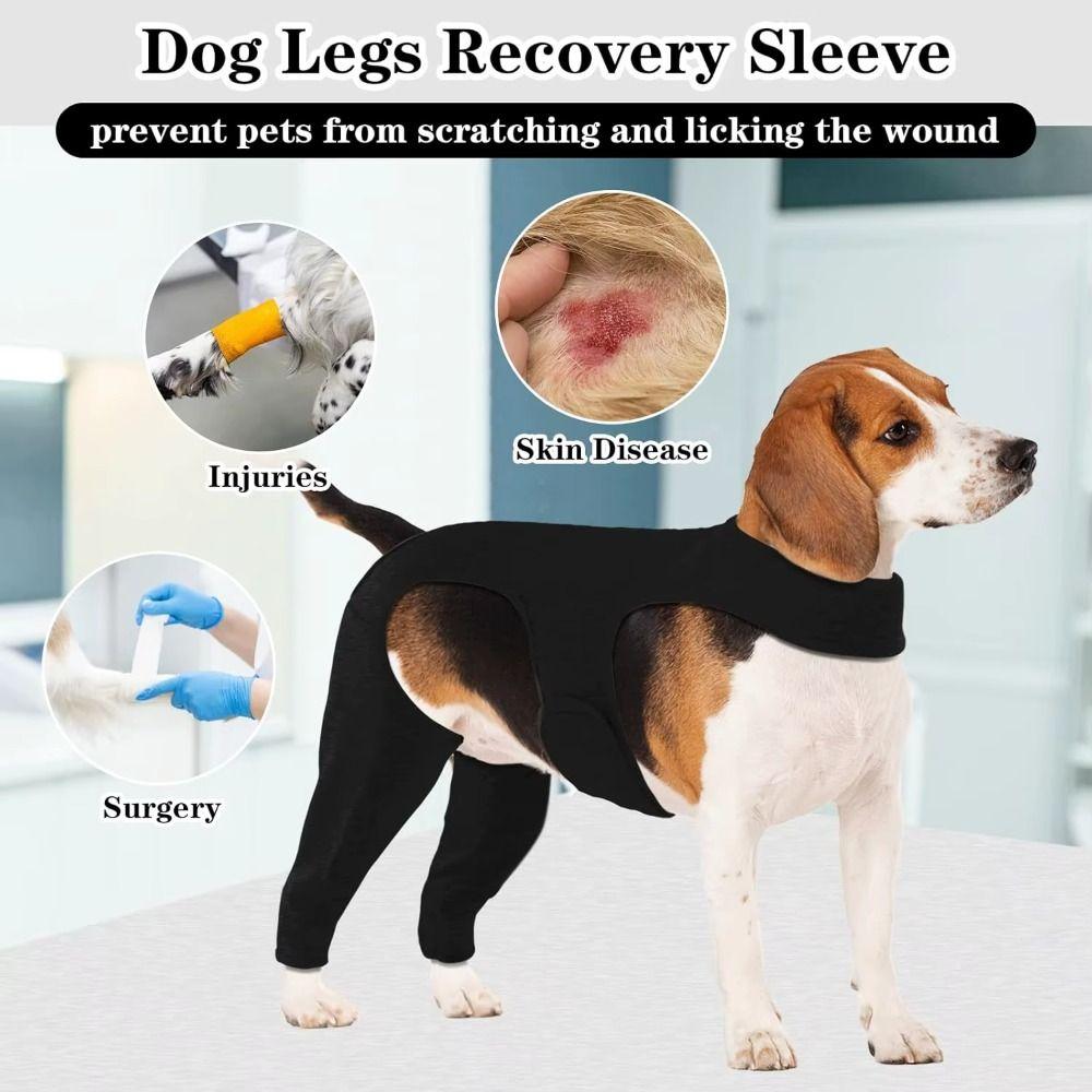 Adjustable Dog Leg Rehabilitation Suit Breathable Dog Knee Brace  Wound Protection