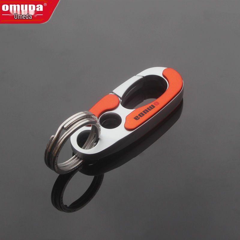 Omeida Мужской цельнометаллический брелок для ключей с двойными кольцами