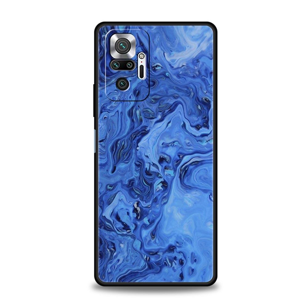 Для Redmi 10C Чехлы Funda Marble Ink Wash Мягкий чехол для телефона для Xiaomi Redmi Note 12 11 9S 9 8 10 Pro Plus 7 9T 8T 9C 9A 8A Чехол