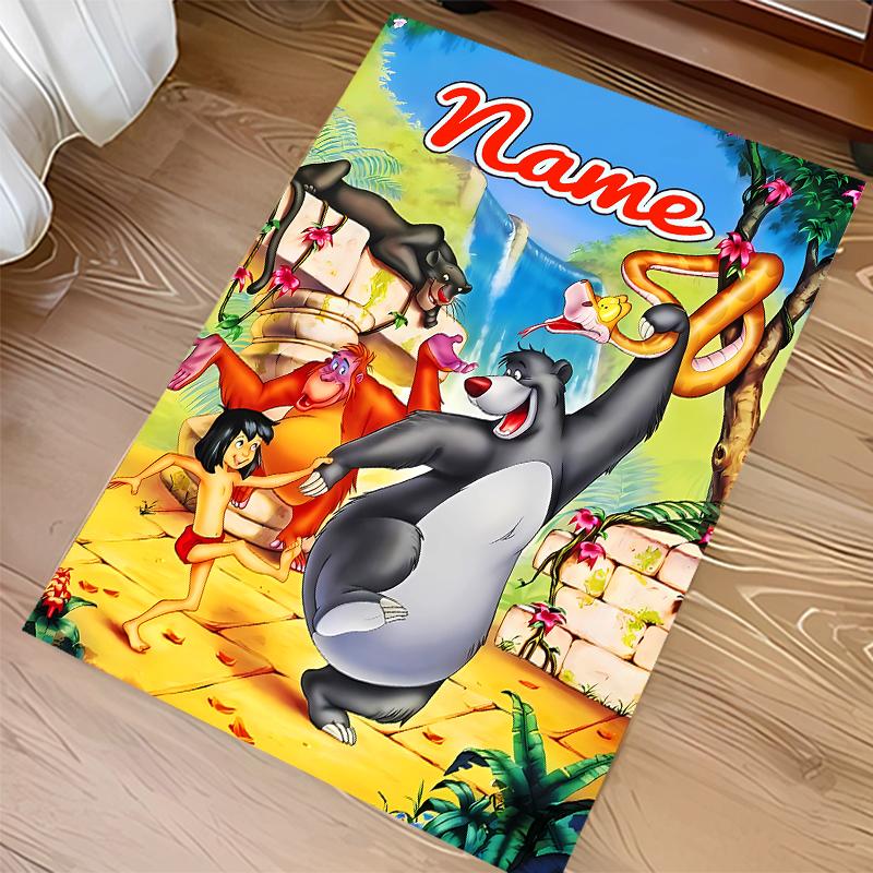 Custom personalization The Jungle Book Print Area Rug - Soft, Washable Non-Slip Indoor Mat,Living Room,Home&Office Decorative Rug
