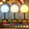 3D Луна Лампа Настольная лампа для спальни Диммируемые ночники на тумбочке Современный светодиодный настольный светильник с 3 цветовыми температурами Ночная лампа USB