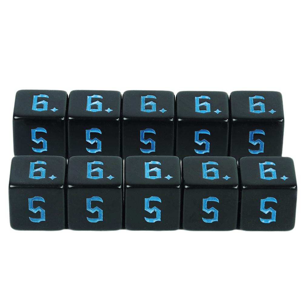 D6 игральные кости 10 шт. многогранные игральные кости акриловые цифровые игральные кости клубные развлечения настольные игральные кости