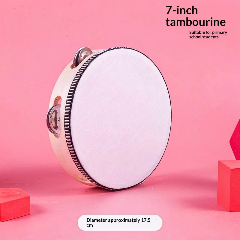Dance Concert Tambourine Rhythm Instrument Handheld Percussion Instruments For Children Hand-Drum Dance Teaching Aids