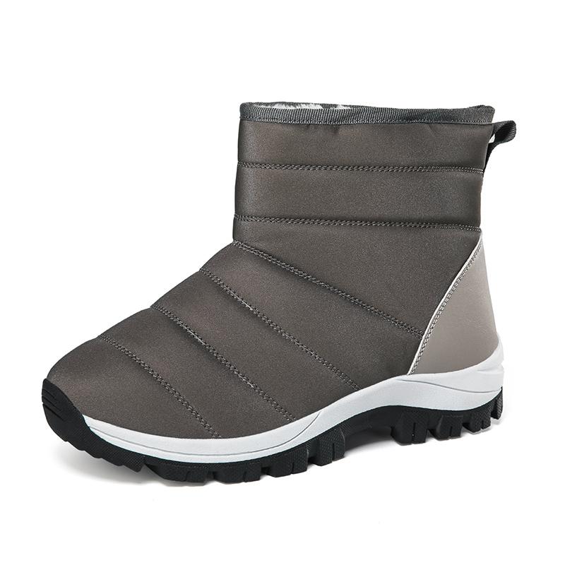 Ladies' Winter Fashionable Anti Slip Wear-resistant and Warm High Top Cotton Shoes with Added Fleece Outdoor Snow Boots