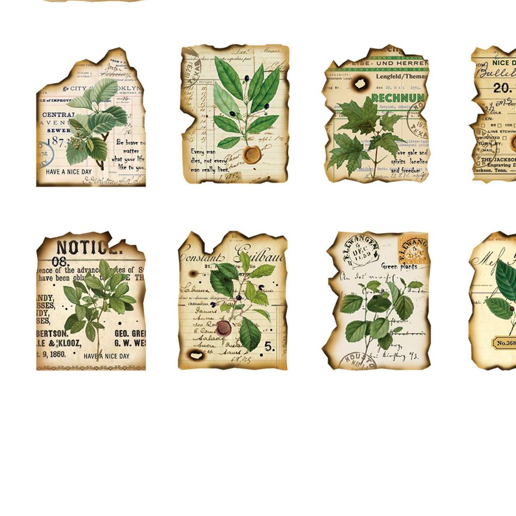 40 листов винтажных наклеек с прозрачным узором универсальные портативные декоративные наклейки для блокнота