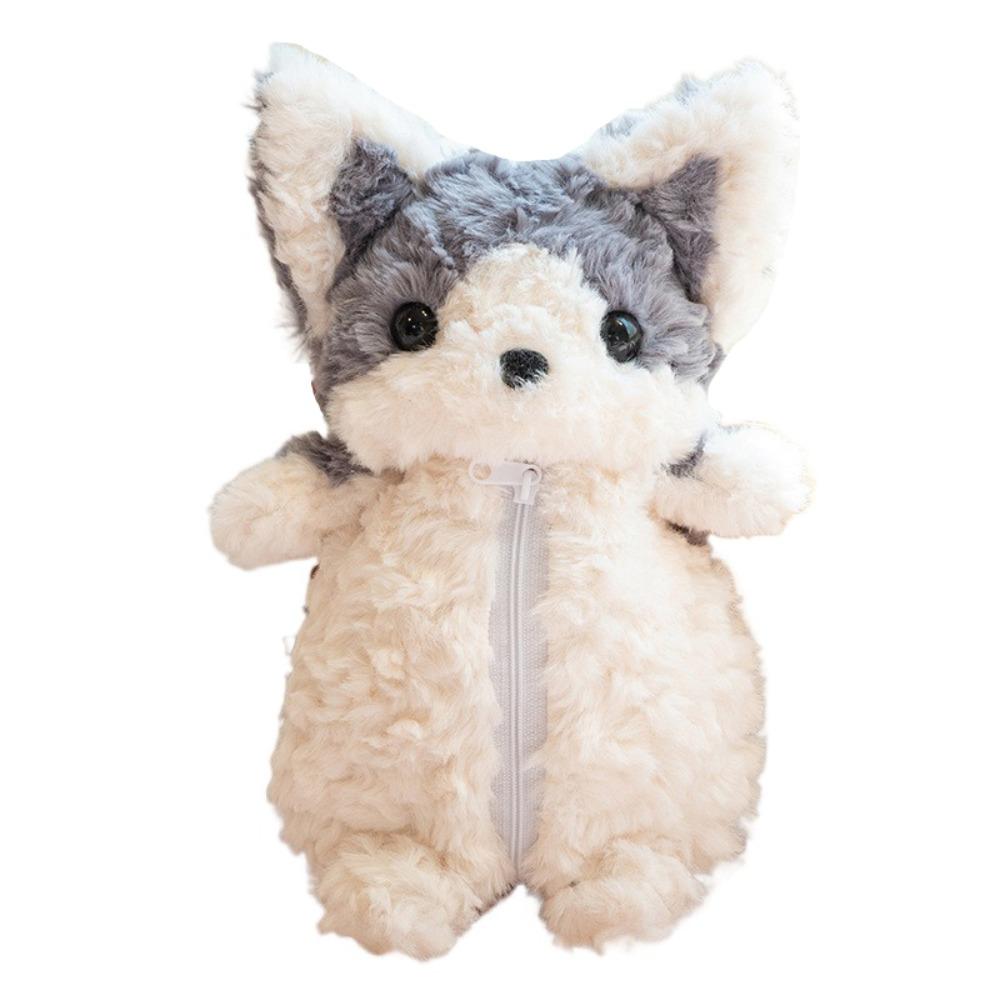 Plush Dog Doll Stationery Bag Corgi Little Dog Pen Pouch Ins Little Dog Doll Pencil Bag Stationery