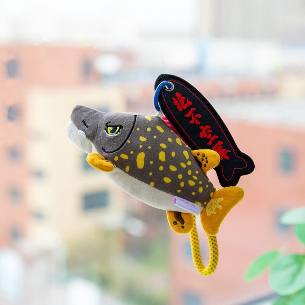PP Cotton Simulation Fish Keychain Ocean Animal Soft Plush Doll Pendant Kawaii Simulation Fish Bag Charm Hanging Ornaments