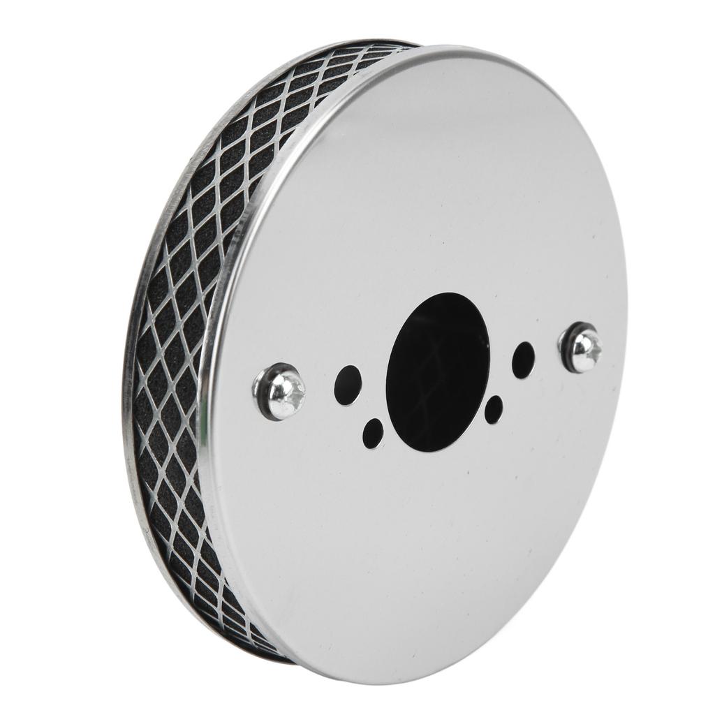 14x3cm High Flow Air Filter Chrome Metal Replacement for SU HS2 1¼ Inch Carburettor