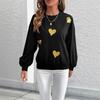 New Autumn Romantic Sweet Style Love Print Loose Round Neck Long-sleeved Sweatshirt