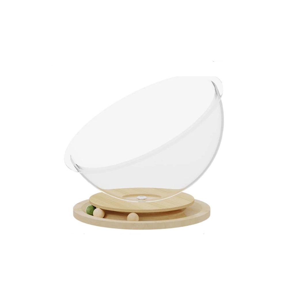 Transparnt Space Capsule Cat Bed Round Cat Toys Good Load Bearing Cat Sleeping Nest Kitten