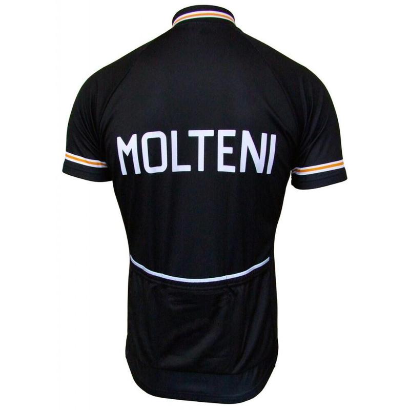 НОВАЯ 4 Стиля Черный/Оранжевый Веломайка MOLTENI с Коротким Рукавом для Шоссейного Велоспорта Ретро Велосипедная Одежда Одежда для MTB Велосипеда Полная Молния