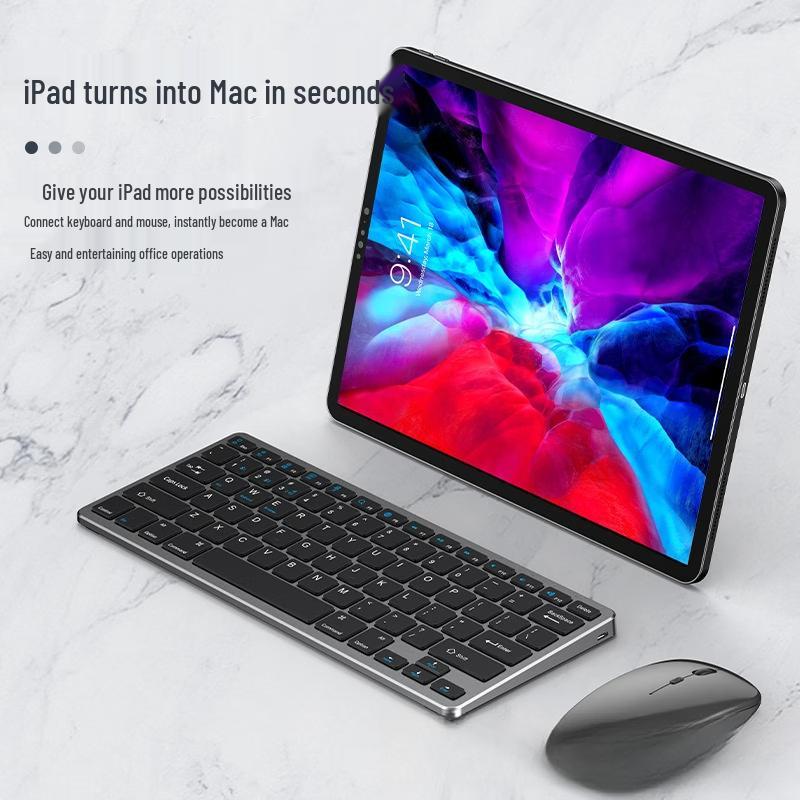 OLOEY Беспроводной комплект из клавиатуры и мыши 2,4G+Bluetooth, трехрежимный