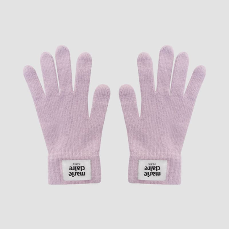 marieclaire angora soft gloves (MAEDAC04MPK)