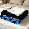 1PC Ssc Napoli Patterned Flannel Blanket Suitable For All Seasons For Home Decor Warmth And Comfort Gifts Holiday Present