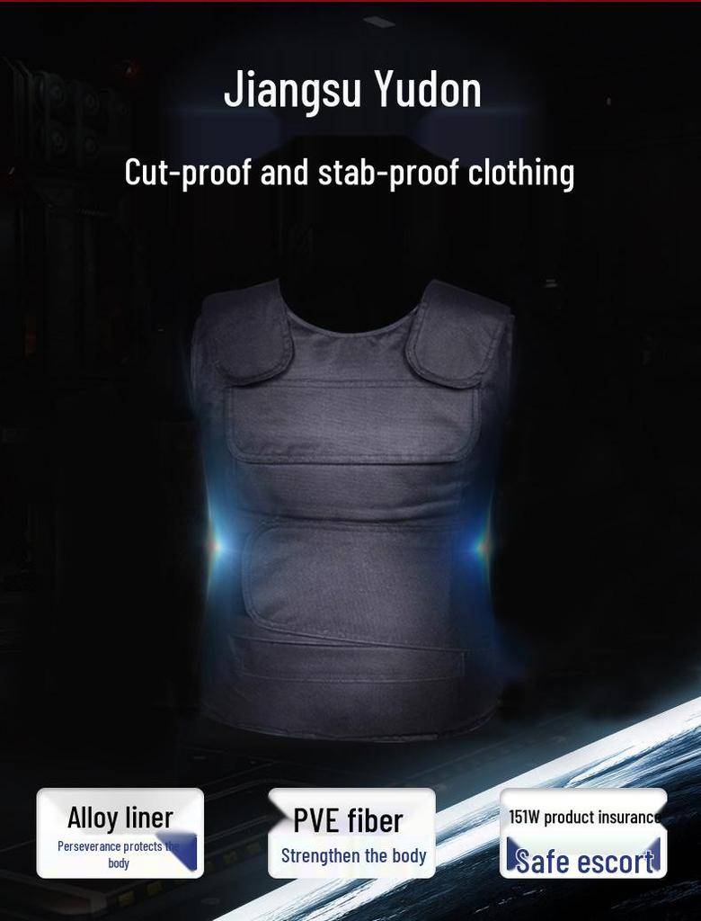 Охранник Безопасность Дежурный Противоударный Жилет – Устойчивый к порезам, Жесткая Защитная Одежда для Спины
