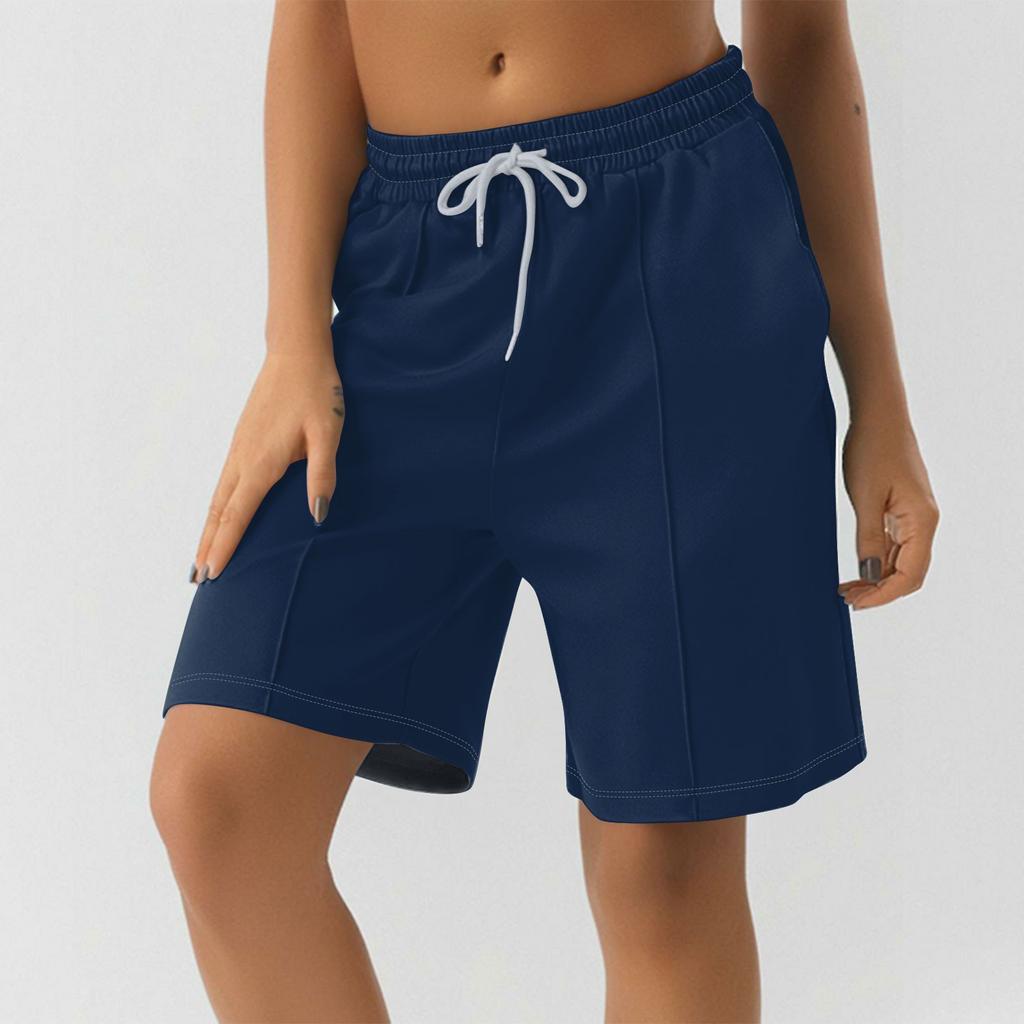 Шорты для женщин, однотонные, для тренировок, бега, мягкие, для йоги, с карманами