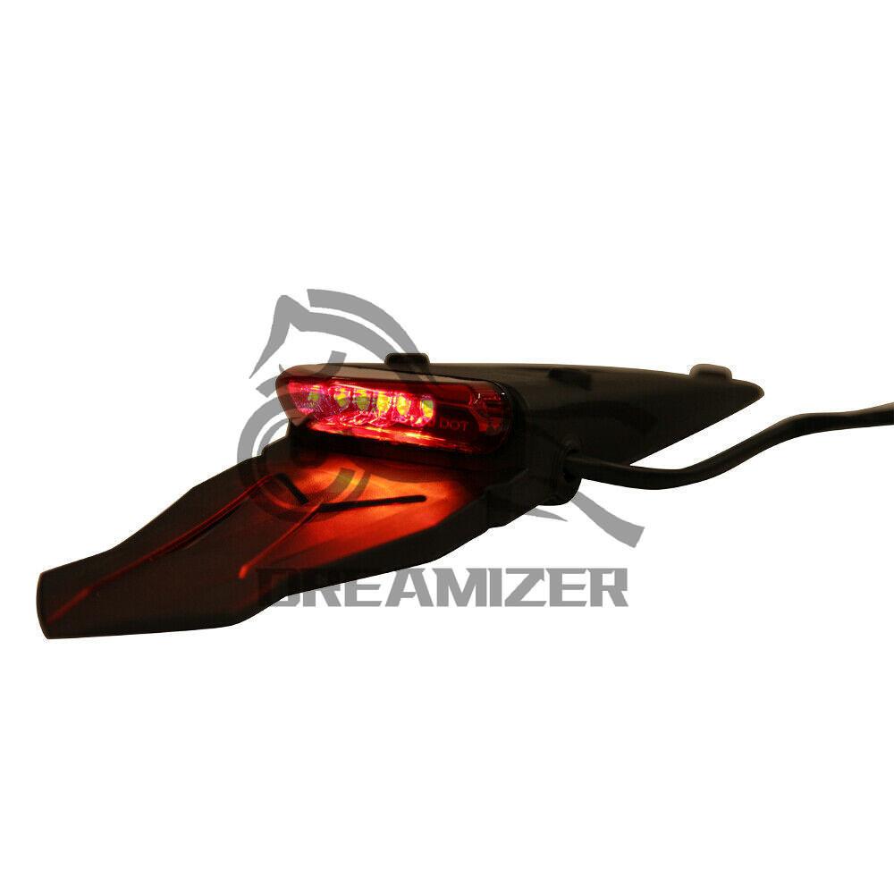 Мотоциклетный 12 светодиодный задний фонарь на заднем крыле, задний стоп-сигнал для внедорожного эндуро, велосипеда, универсальный чехол на колесо, брызговик, задняя грязь