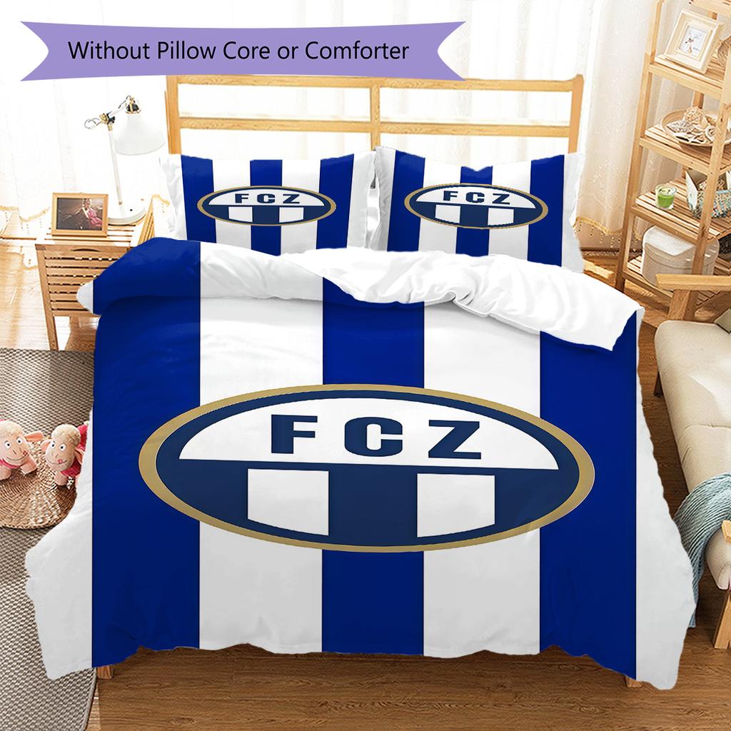 FC Luzern RugPattern Bedding Quilt Set Quilt Cover Pillowcase Home Decoration Birthday Gift (1 * duvet cover + 2 * pillowcase, without core)