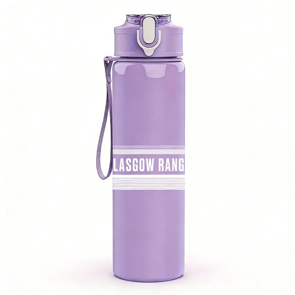 1PC MGMT faded band sketch print 750ml colorful plastic sports water bottle leakproof pop up lid with straw for outdoor work home use