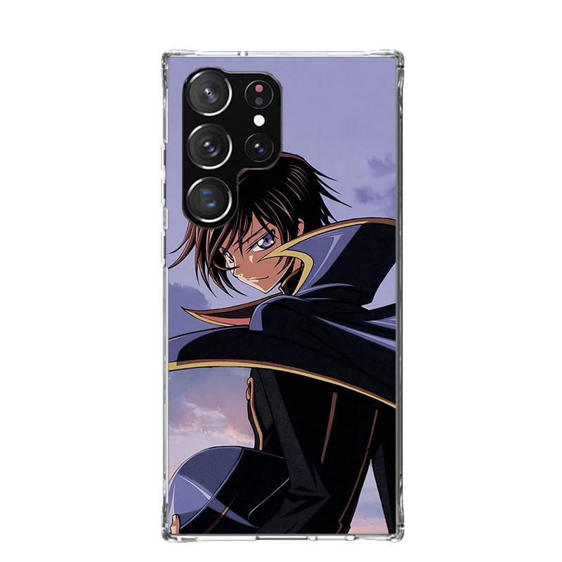 Чехол для телефона с аниме Code Geass для Samsung Galaxy S26 S25 Edge S24 S23 FE S22 Ultra S21 Plus S20 + Fundas Cover Coque Galaxy S25 S2