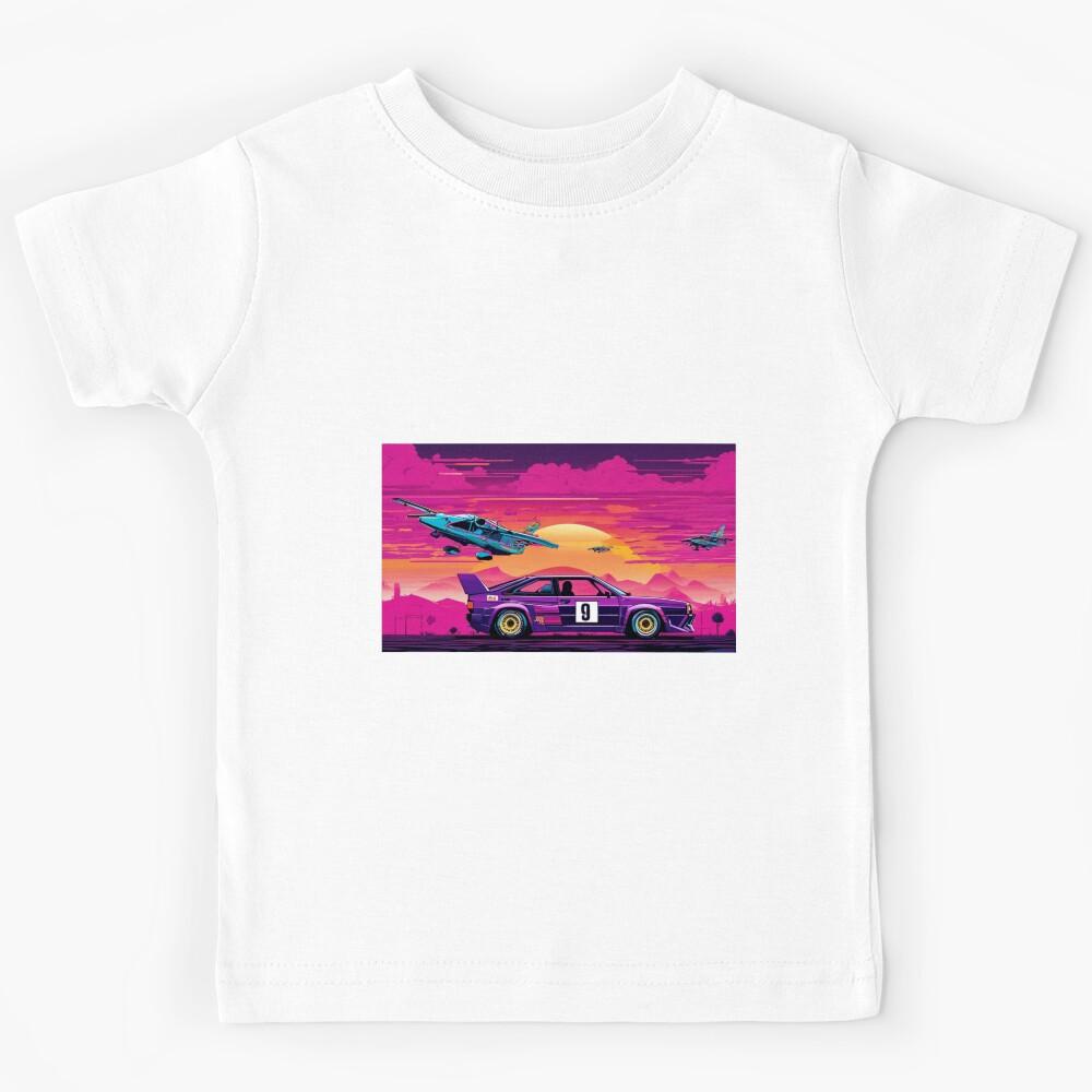 Aero-Drive Fusion: Futuristic Sports Cars and Flying Machines Kids T-Shirt