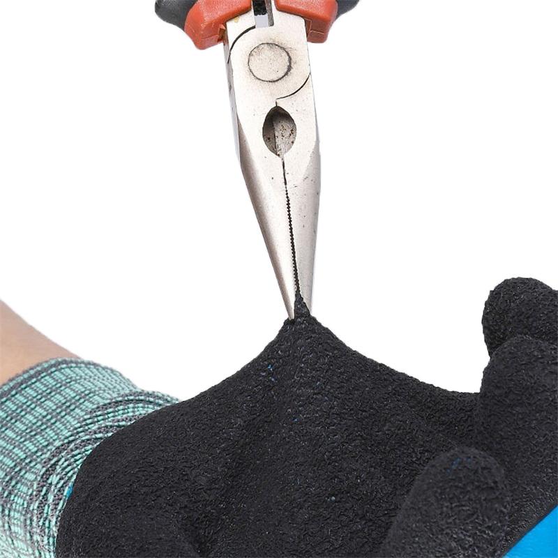 Latex Water Resistant Fully Coated Nylon Gloves Cold Resistant Gardening Gloves