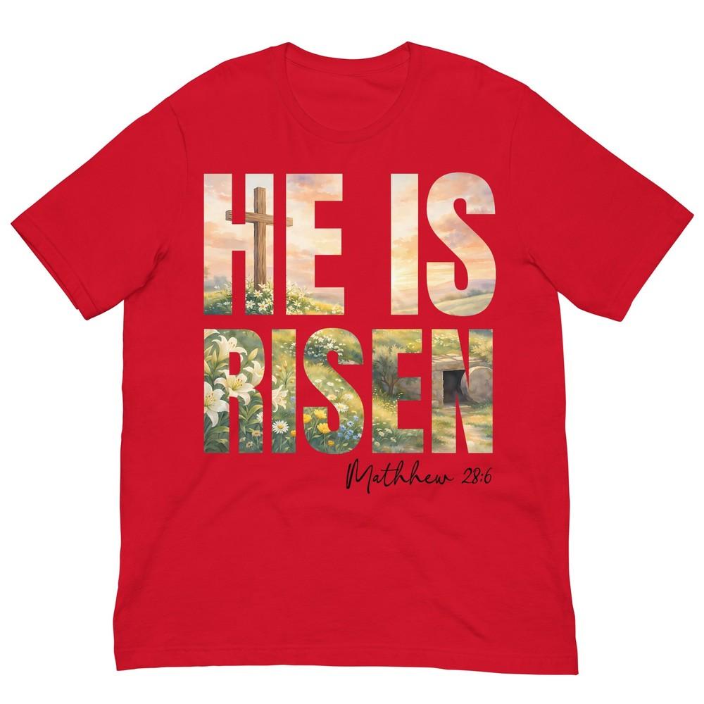 He Is Risen Boho Easter Christian Jesus TShirt