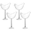 4Pcs Creative Birds Cocktail Glass 5oz/150ml Unique Clear Crystal Glasses Multi-Purpose for Champagne/Mixed Drinks/Liquor