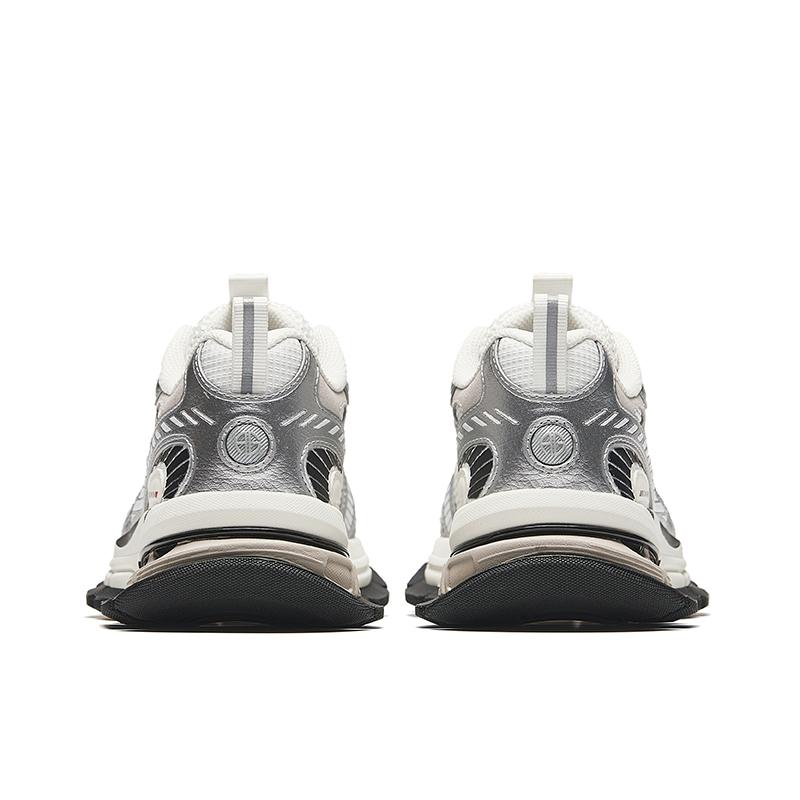 Anta Champion G01 Удобные Универсальные Нескользящие Износостойкие Дышащие Низкие Повседневные Кроссовки Женские Серебристые 122518807A-1