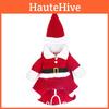 Очаровательный красный рождественский костюм Санта-Клауса для питомцев для собак и кошек со шляпой и накидкой