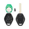 KEYYOU 3 Buttons Remote Car Key For BMW X3 X5 Z3 Z4 E38 E39 E46 1/3/5/7 Series EWS System ID44 Chip Keyless Entry Transmitter