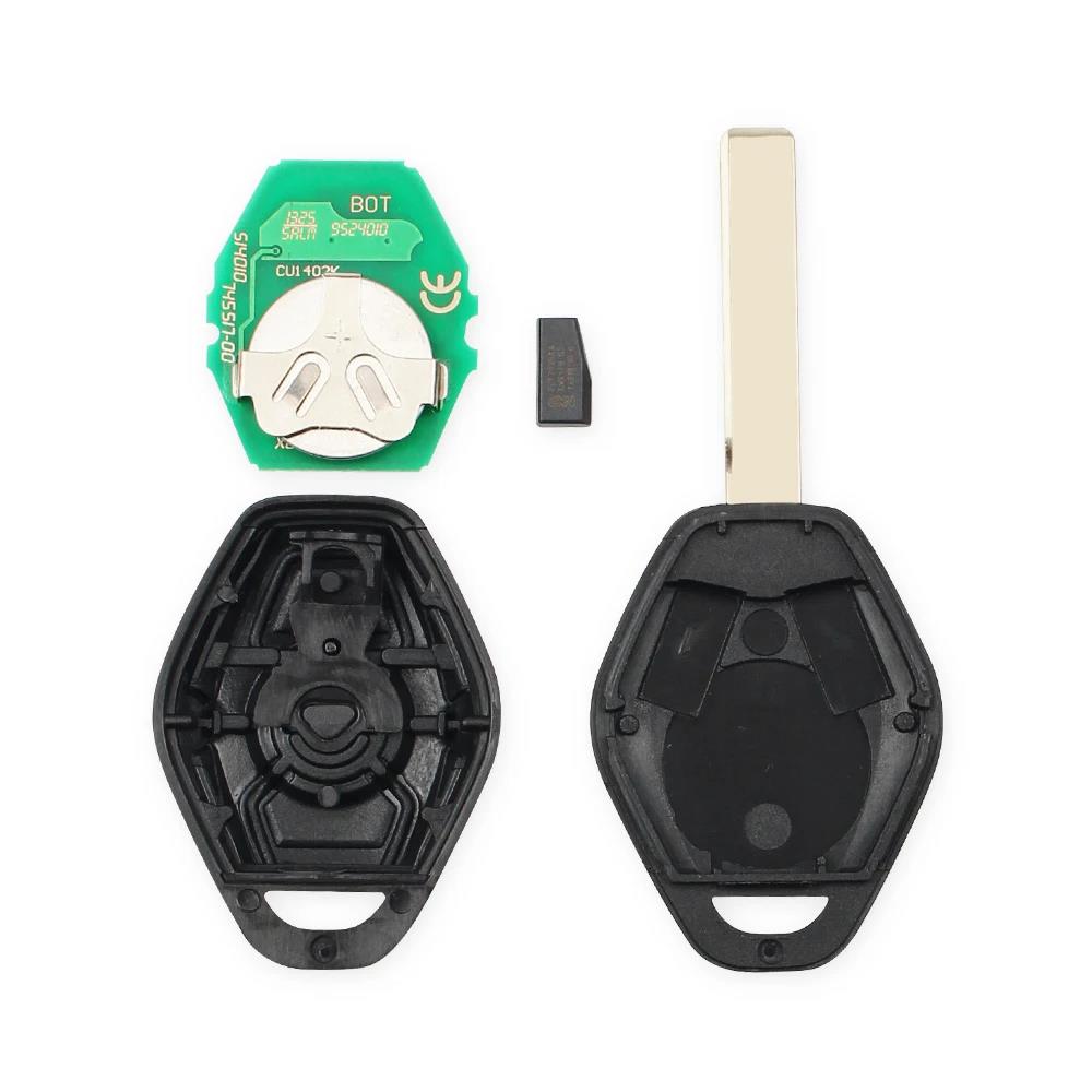 KEYYOU 3 Buttons Remote Car Key For BMW X3 X5 Z3 Z4 E38 E39 E46 1/3/5/7 Series EWS System ID44 Chip Keyless Entry Transmitter