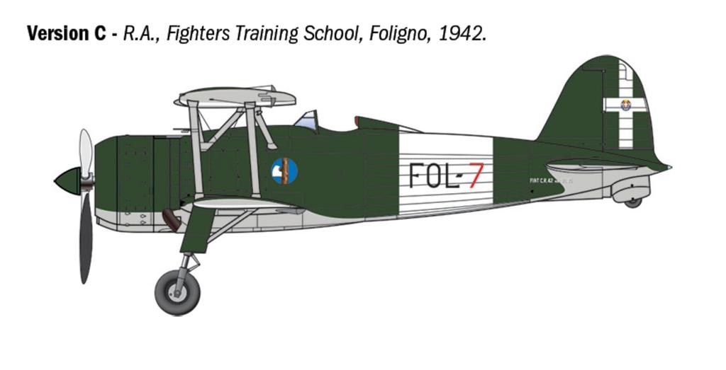 Italeri WWII Fiat Falco Истребитель Пластиковая Модель IT2842 1/48 CR.42 Штурмовик/Ночной (Самолет)