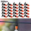 50 Pcs Micro Drip Adjustable Irrigation System Watering Sprinklers Emitter Drippers Garden Irrigation Nozzle Adjustable Dripper