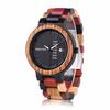 BOBO BIRD Men's and Women's Wooden Watch, Colorful Wood Watch with Day and Date Display, Multi-Function, Handcrafted Quartz Watch, Sports Chronograph,