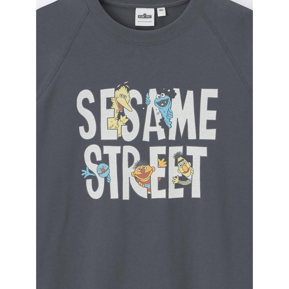 GU by Uniqlo Футболка с 5 рукавами Улица Сезам