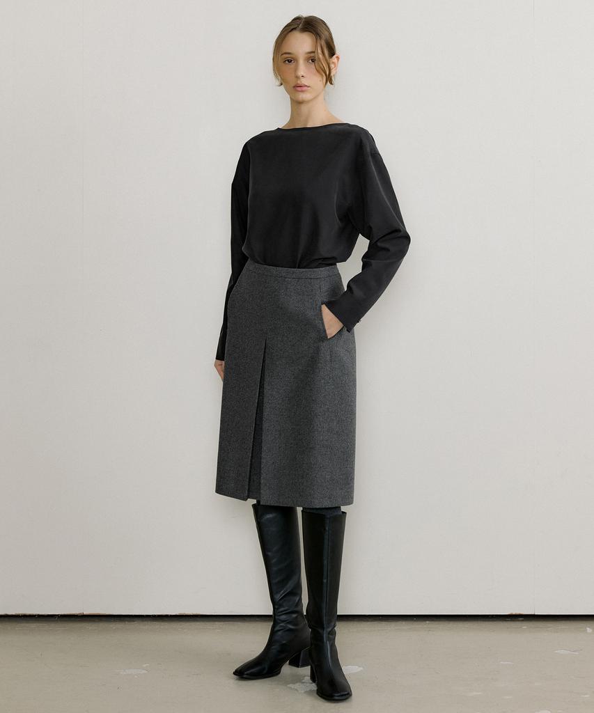 Оtte Very Wool Twill Midi Skirts_2Цвета