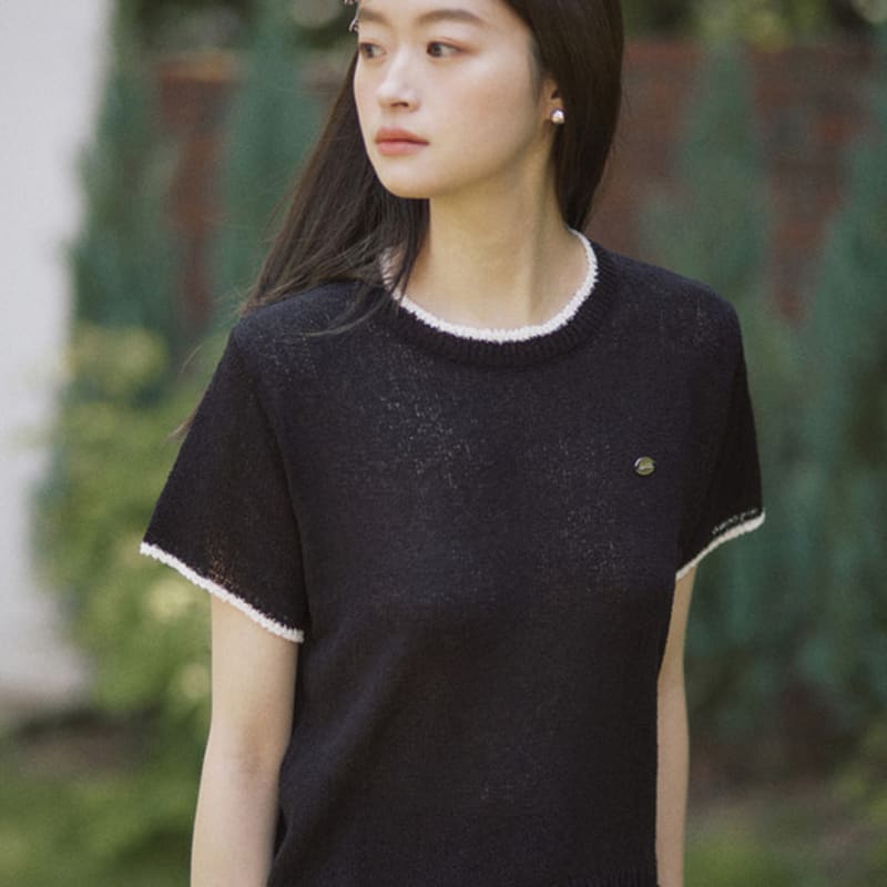 ADAUL Pearl knob reversible earring - silver