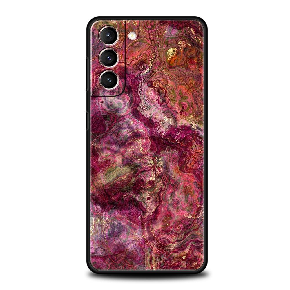 Любовь Мраморный узор Силиконовый чехол для телефона для Samsung Galaxy S23 S22 S21 S20 FE Ultra 5G S10 S10E S9 S8 Plus 10 20 Крышка Бампер