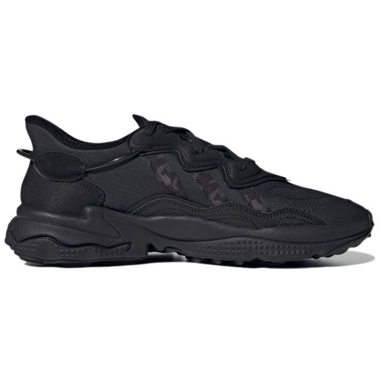 Adidas Черные камуфляжные кроссовки унисекс Ozweego Core-Black Grey-Four GX3295