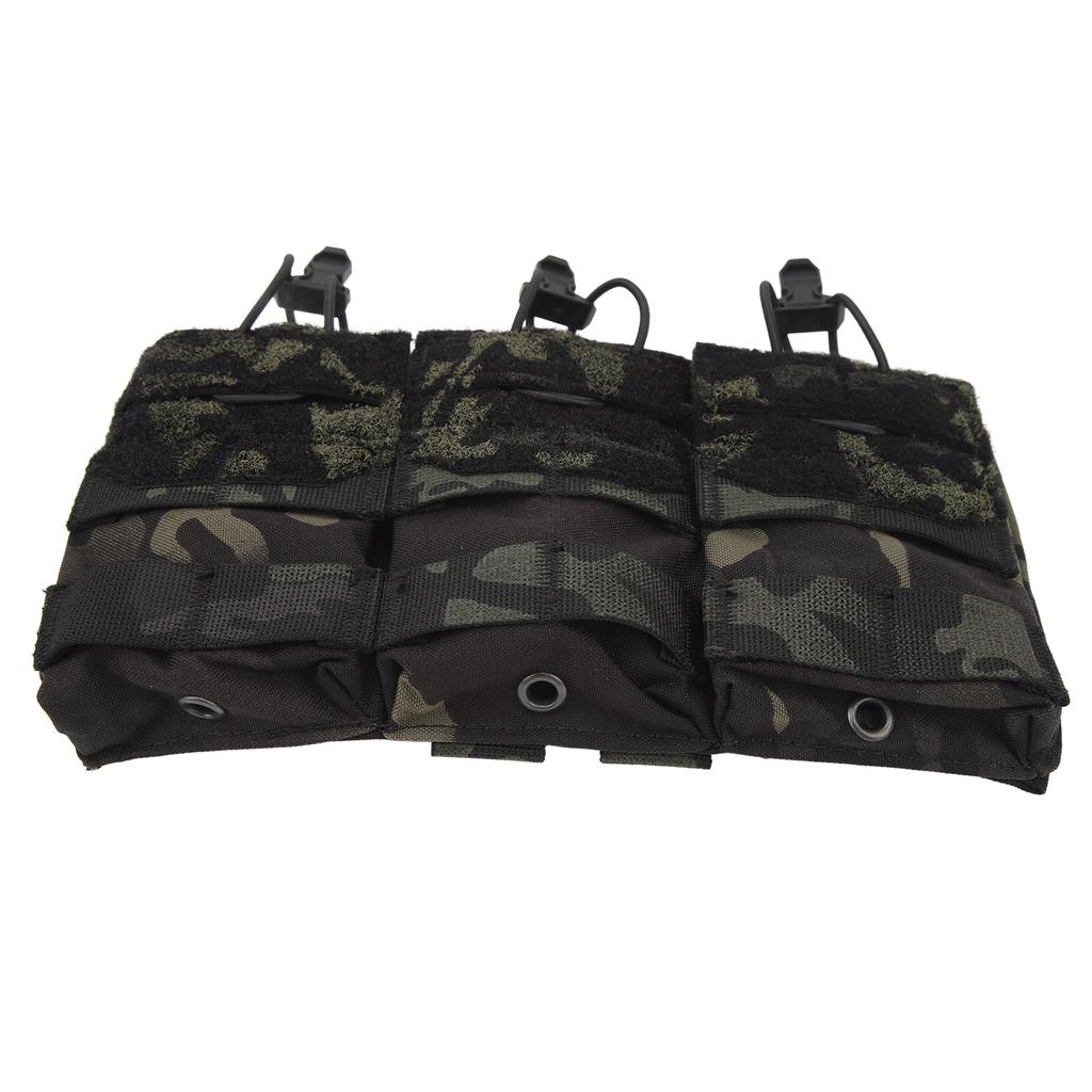 Подсумок для тройного магазина Molle с эластичным шнуром Cordura Fixed Solidly Triple Magazine Pouch Holder для