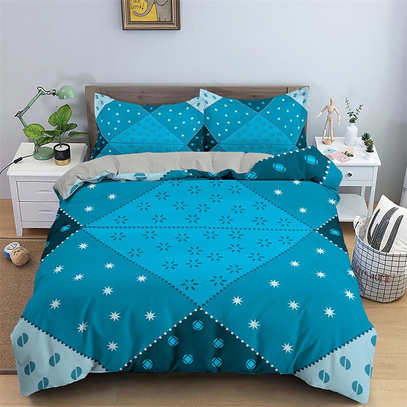 Пододеяльник с геометрическим узором в скандинавском стиле, комплект постельного белья с абстрактным рисунком, односпальная кровать размера «king-size» для подростков, взрослых, декор комнаты, одеяло из микрофибры, наволочки