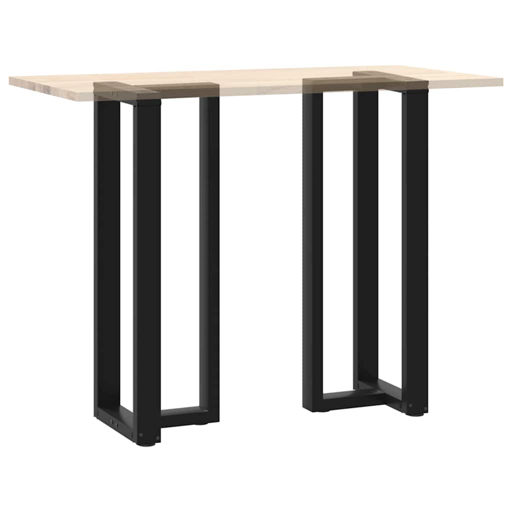 Vidaxl Nogi Do Stołu Barowego, 2 Szt., Czarne, 50X35X(110-111)Cm, Stal