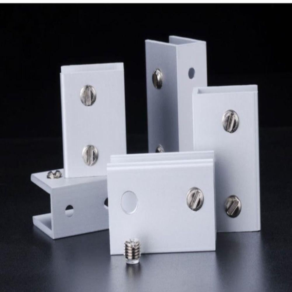 Aluminium Alloy Glass Clamp Suitable for 3-12mm Glass Resistant To Rust Wine Cabinet Divider Bracket Strong Bearing Capacity