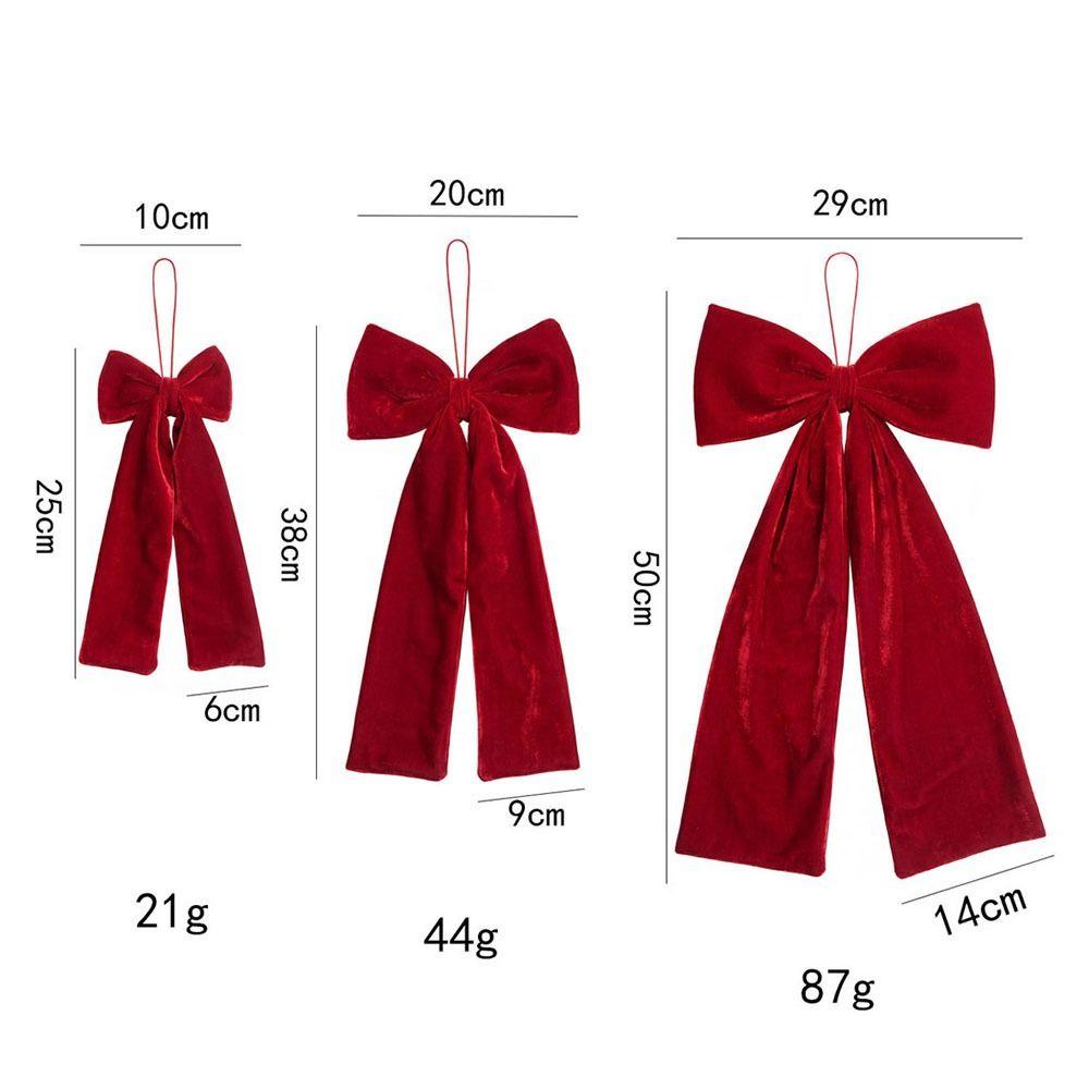 Flannelette Bowknot Pendant Large Christmas Tree Decorations New Christmas Bow Wedding Decor