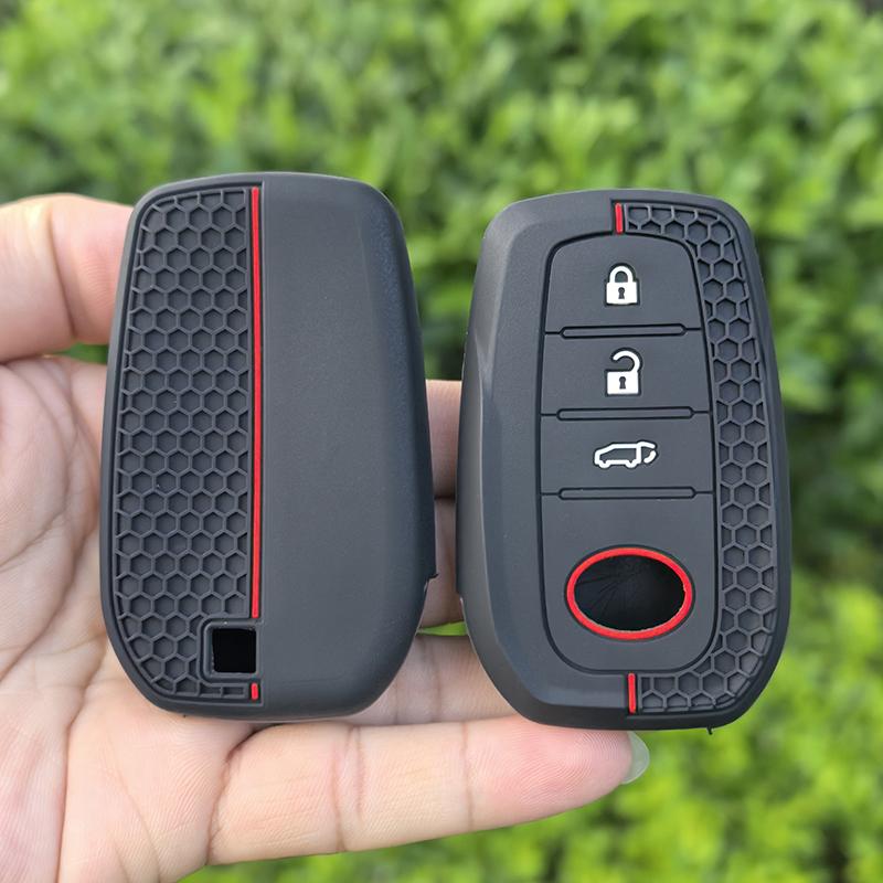Силиконовый чехол для ключа автомобиля для Toyota Crown Highlander Новой Camry Rav4 Corolla Leling Prado Защитная крышка для пульта Аксессуары