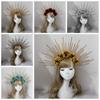 Vintage Handmade Gothic Lolita Tiara Sun Goddess Headwear Wedding Headpiece DIY Crown Material Kits