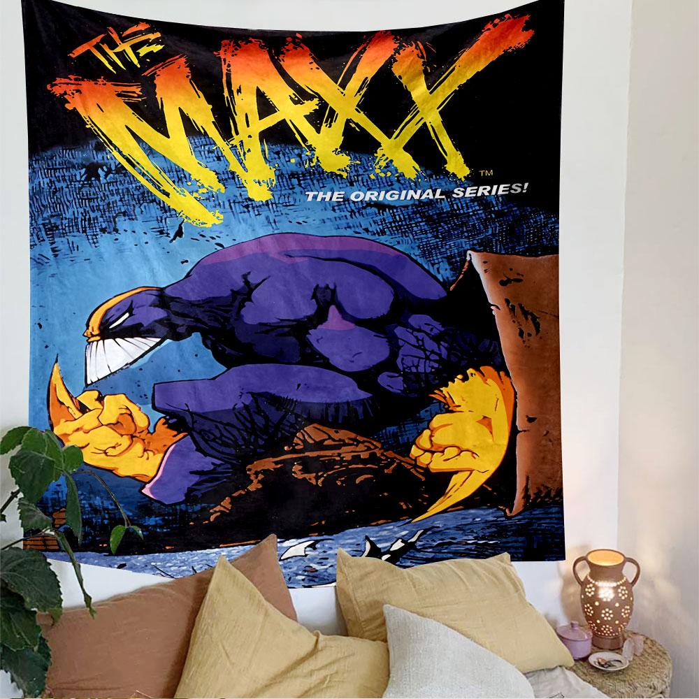 Настенный гобелен Maxx, Арт-постер из культового комикса, Ретро-декор для стены спальни, гостиной, общежития