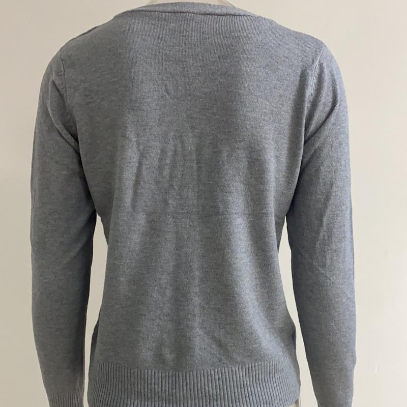 Осенний новый облегающий повседневный вязаный кардиган женский модный винтажный свободный свитер с V-образным вырезом куртка женская зимняя одежда элегантные женские кардиганы 25065