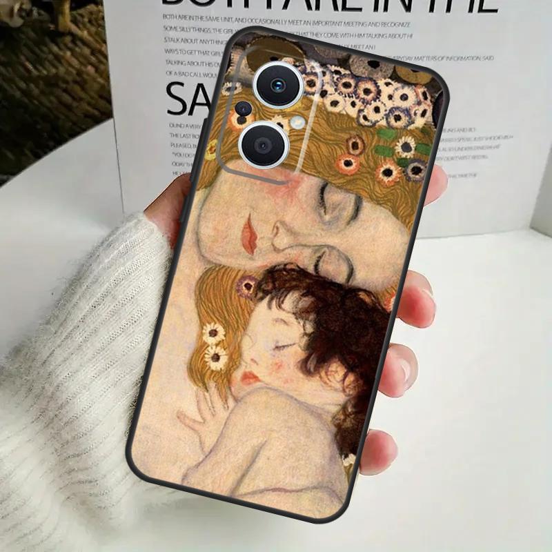 Чехол для телефона 'Поцелуй' Густава Климта для OPPO Reno 8 7 Lite 8T 11 12 13 14 14F 10 Pro OPPO Find X8 X6 X5 X9 Pro